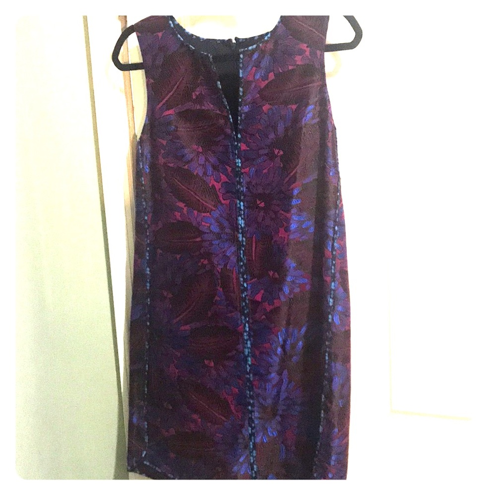 J.Crew mod embroidered mini shift dress